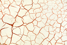 Old Paint Texture With Red Crack.