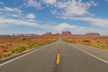 Poster - Highway Leading to Scenic Monument Valley Tribal Park Utah