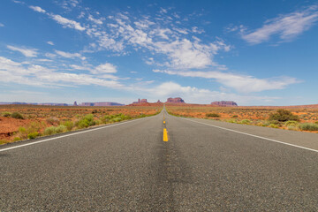 Poster - Highway Leading to Scenic Monument Valley Tribal Park Utah