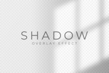 Shadow Overlay Effect. Transparent Soft Light And Shadow From Window Frame And Blinds. Mockup Of Transparent Shadow Overlay Effect And Natural Lighting. Vector