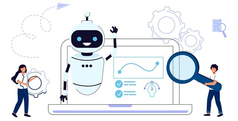 Wall Mural - Workflow automation Workforce organization and management Business growth ways abstract concept vector illustration Project leadership Waterfall and agile Development team Productivity software