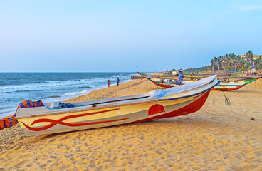 Wall Mural - The beachline of Negombo, Sri Lanka