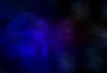 Dark Blue, Red Vector Low Poly Layout.