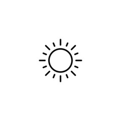 Poster - sun icon, sun symbol vector for web