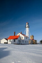White Fish Point Light House And Great Lakes Shipwreck Museum In Michigan Upper Peninsula