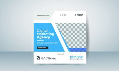 Wall Mural - Creative unique editable Social media post design template. Suitable for post and web or ads. good template for advertising on internet ads, creative concept vector