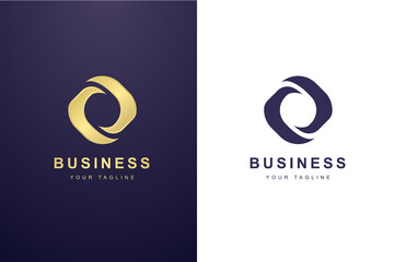 Wall Mural - Initial Letter O Logo For Business or Media Company.
