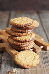 Wall Mural - Oat biscuit cookies