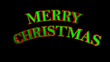 Merry Christmas Large Title on Black