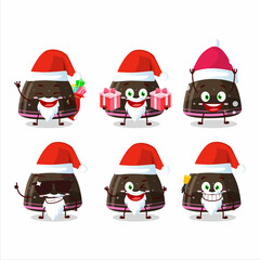 Poster - Santa Claus emoticons with chocolate jelly gummy candy cartoon character