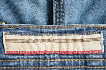 empty clothing label