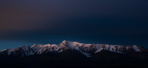 Wall Mural - snow covered mountains