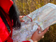 © Cultura Creative - Female hiker using map and compass