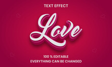 Love Text Effect Design