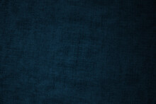 Abstract Texture Background Of Dark Blue Denim Fabric