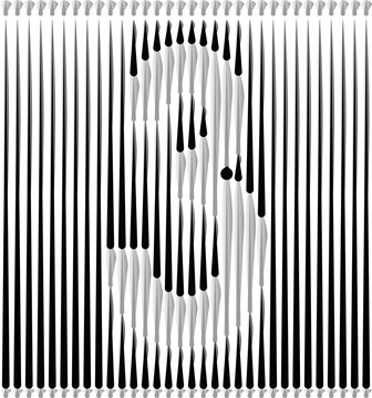 Lines Forming Number Logo Design - Number 3
