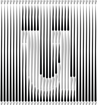 Lines Forming Letter Logo Design - Letter u