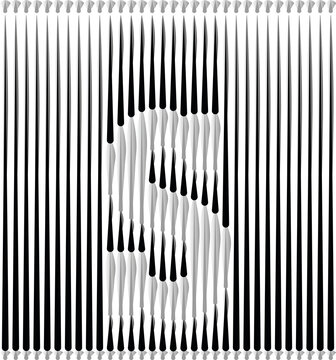 Lines Forming Letter Logo Design - Letter s