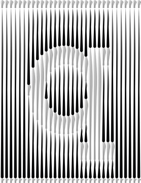 Lines Forming Letter Logo Design - Letter q