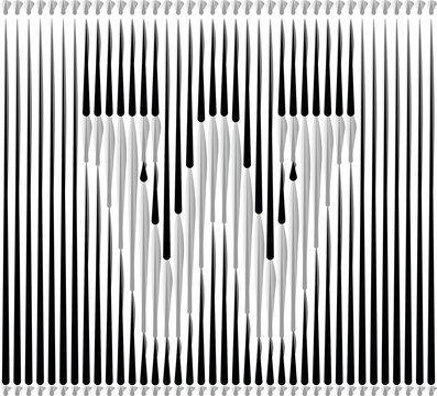 Lines Forming Letter Logo Design - Letter w