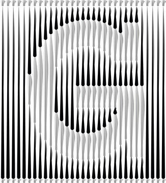 Lines Forming Letter Logo Design - Letter G