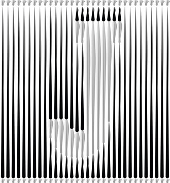 Lines Forming Letter Logo Design - Letter J