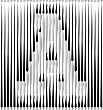 Lines Forming Letter Logo Design - Letter A