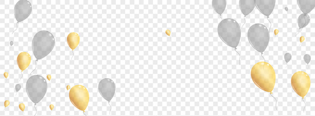 silver surprise background transparent vector. helium shiny border. golden jubilee baloon. toy circu