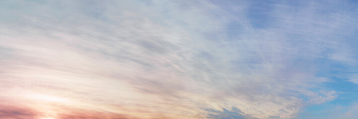 Wall Mural - large dramatic overcast at sunset