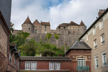 Old castle of the city of Dieppe in Normandy in France