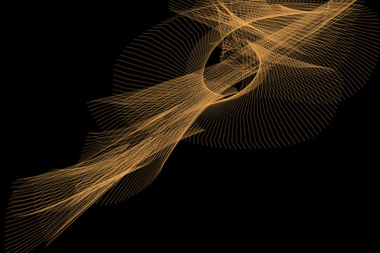 Abstract network background lines. Abstract futuristic with connection lines on black background