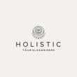 Minimalist design HOLISTIC healing logo design