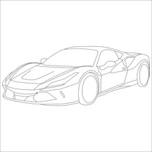Sketch Of A Supercar.