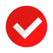 © illust_monster - Red check mark icon. Vector.