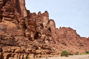 Canvas Print - Wadi Disah, Al Shaq canyon, Saudi Arabia