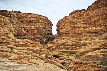 Canvas Print - Wadi Disah, Al Shaq canyon, Saudi Arabia