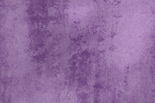Purple Concrete Wall With Grunge For Abstract Background.