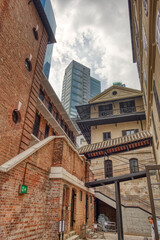 Poster - Downtown Hongkong cityscape, HDR Image