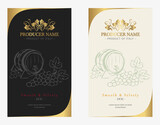 Fototapeta Konie - Premium Quality Red and White Wine Labels