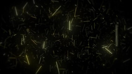 Poster - Abstract Glowing Gold Glitter Sparkling Background/ 4k animation of an abstract wallpaper background of bursting gold particles sparkling with glimmer fx seamless looping