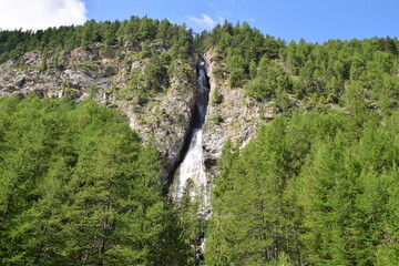 Canvas Print - La Cascade de la Pisse, près de Ceillac