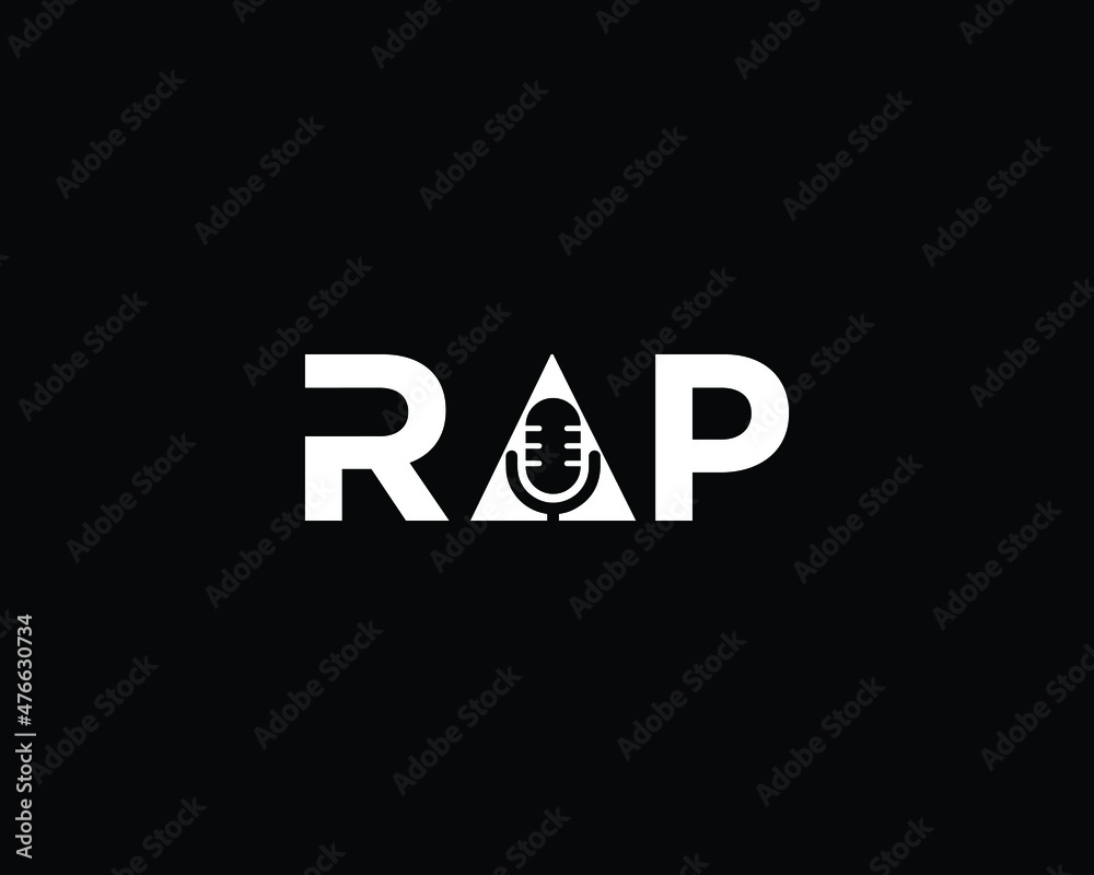 RAP Logo Design | Creative Minimal RAP Logo Design | Unique RAP Music Logo  Stock Vector | Adobe Stock, image size:1000x800