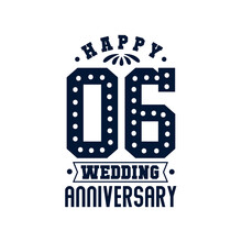 6 Anniversary Celebration, Happy 6th Wedding Anniversary