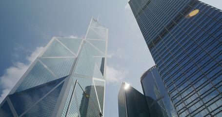 Fototapete - Hong Kong business district