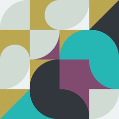 Wall Mural - A sample of retro vintage wallpaper from the sixties. abstract print. vector or adjustment.