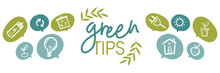 Green Tips - Banner - Natural Illustrations And Pictos