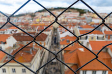 Lisbon Behind Link Fence