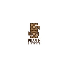 Modern Design PUZZLE Gamers Happy Logo Design