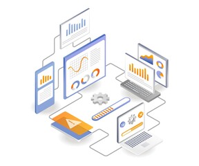 Leinwandbilder - Network data analysis and test application web