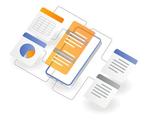 Leinwandbilder - Test smartphone data application